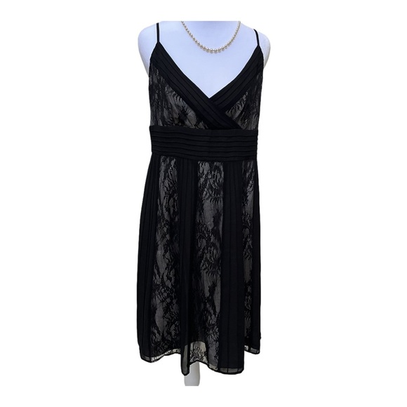 LOFT Dresses & Skirts - LOFT 8P Black Lace Midi Dress